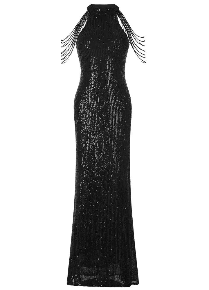 Woman Halter Neck Mermaid Party Evening Dress CDR037