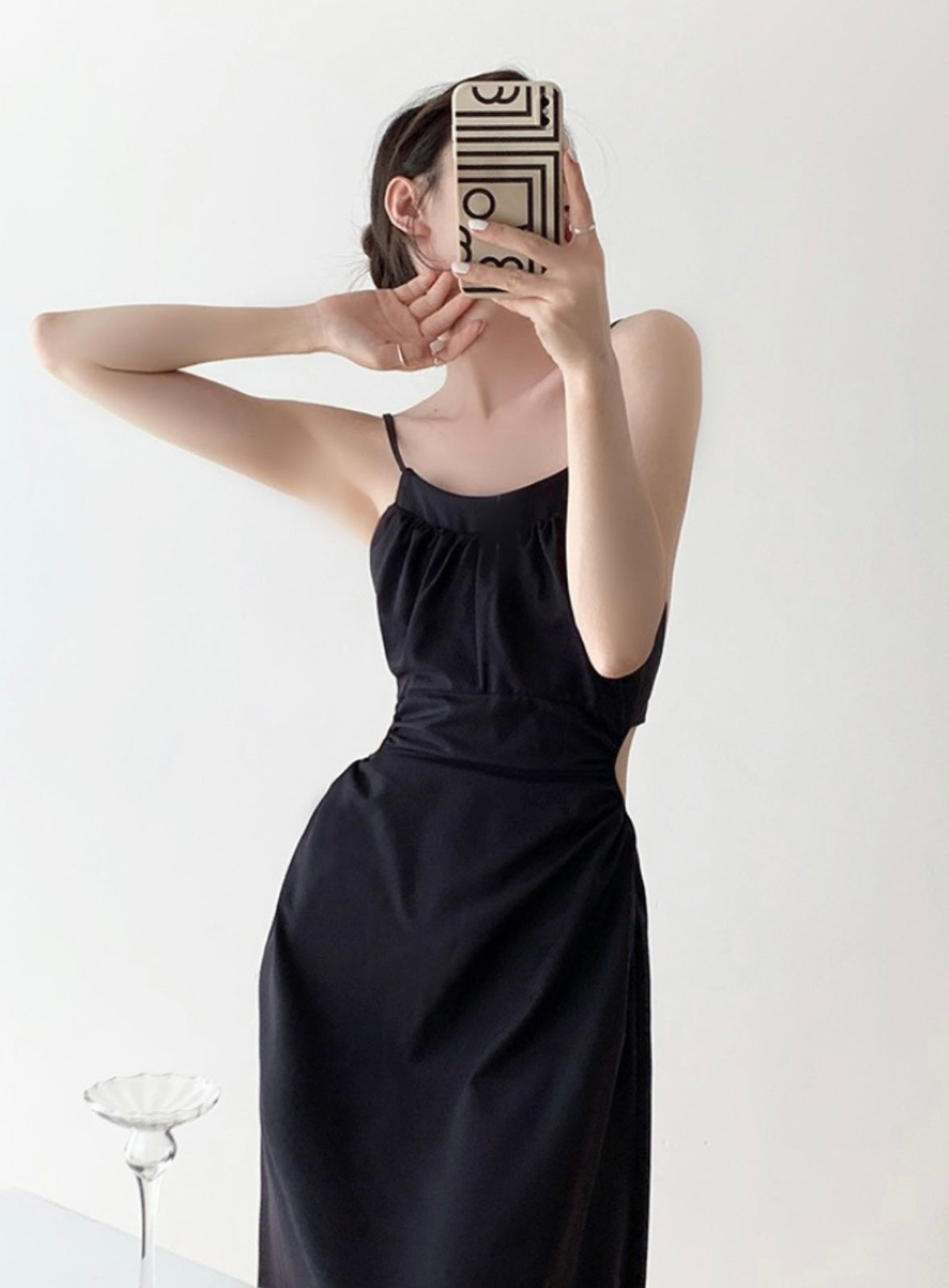 Woman Aline Back Open Dress CDR020