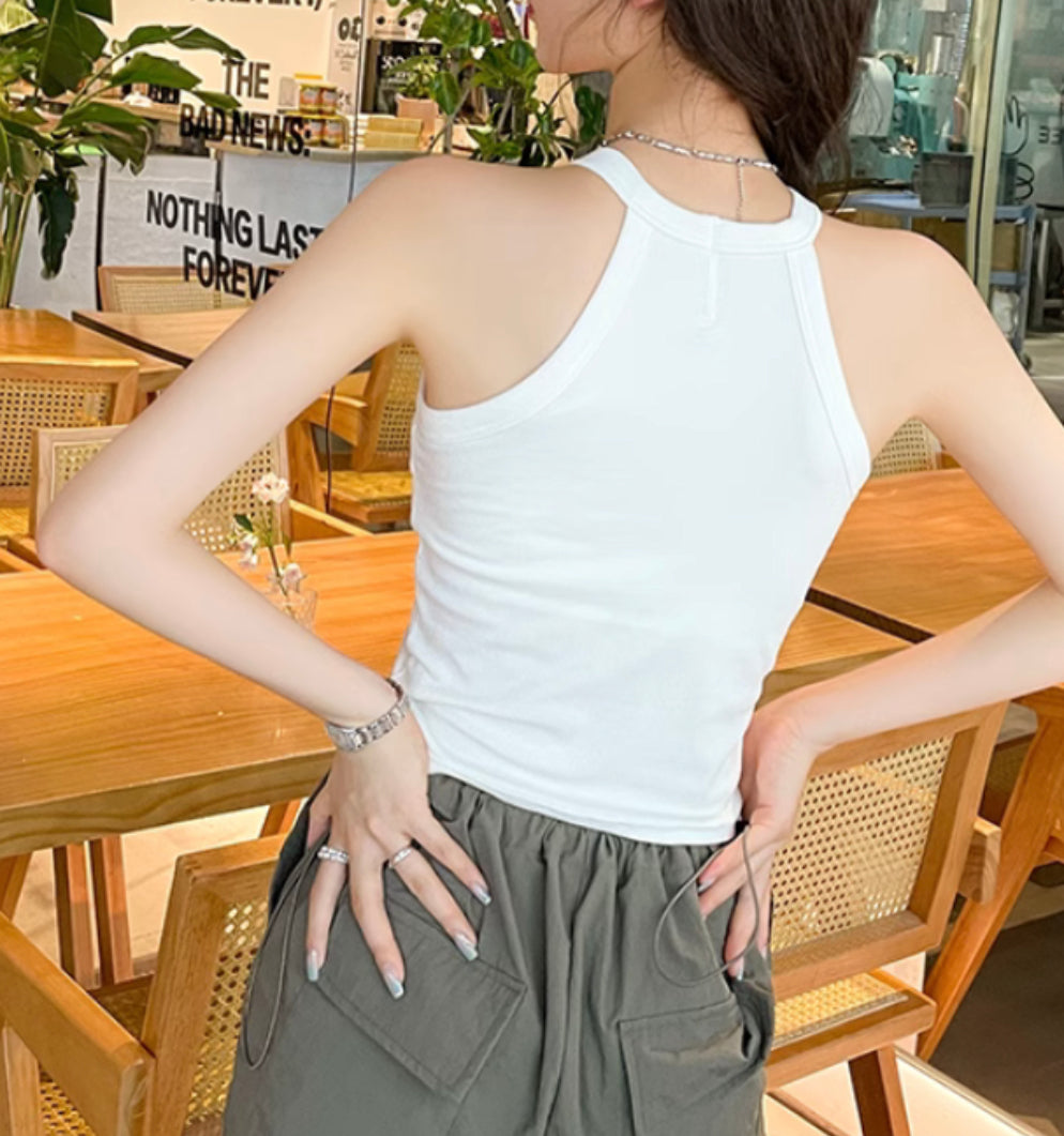 Woman Halter Neck Camisole Short Tops CST003