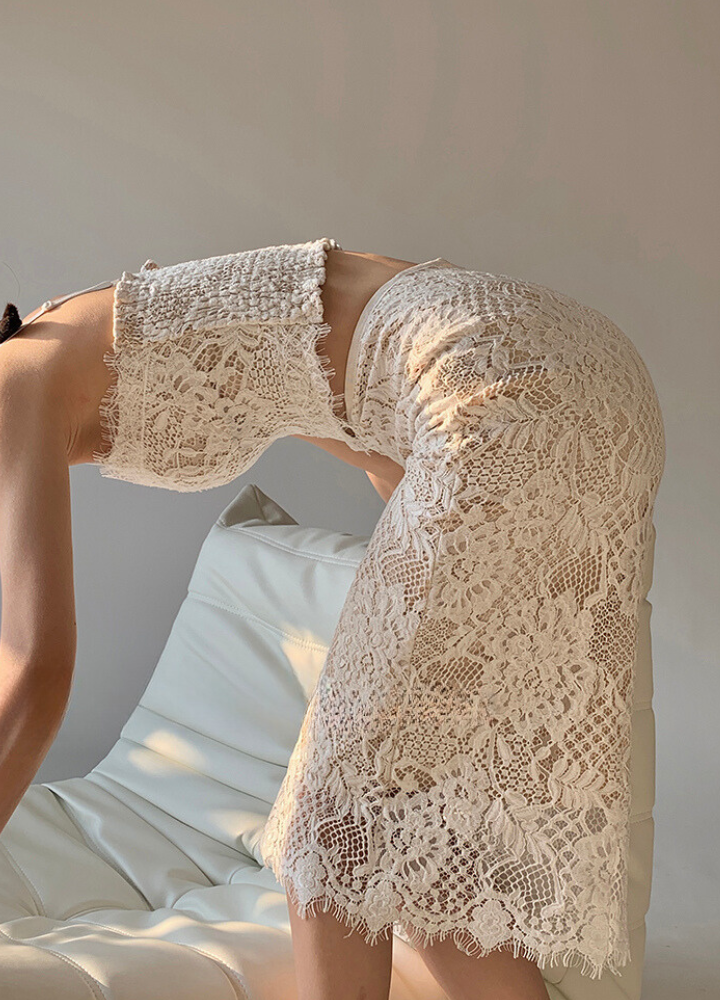 Woman Race Camisole Race Tight Skirt Set Up CDR044