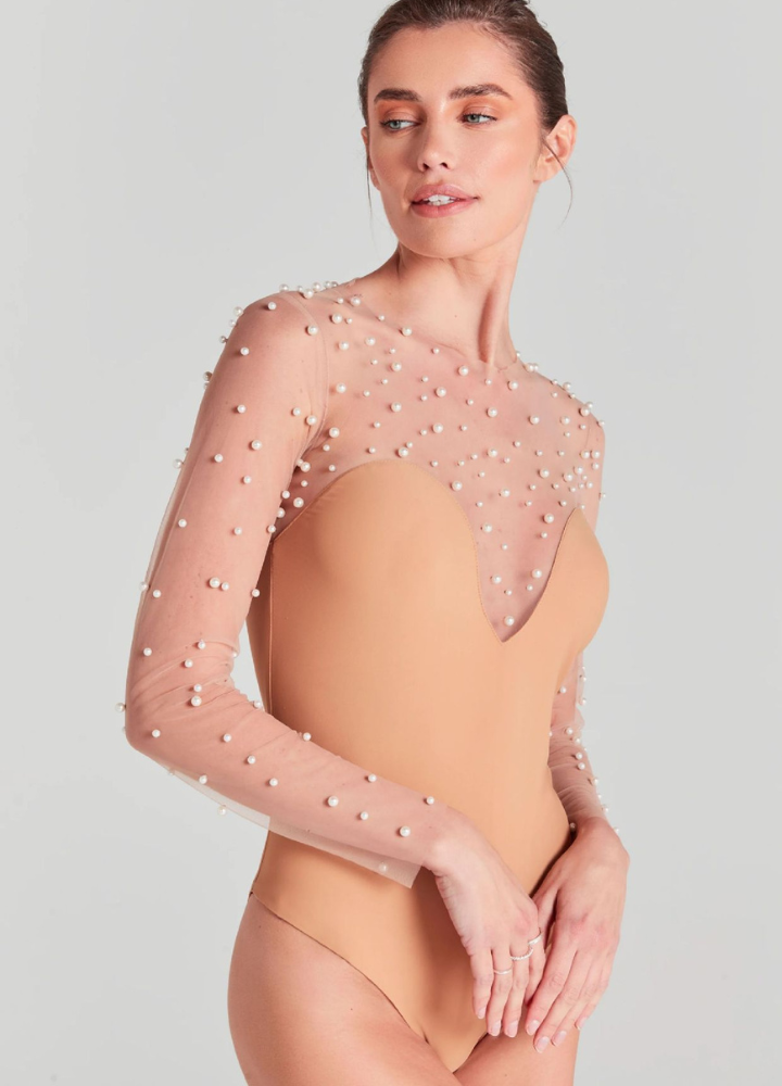Woman Pearl Mesh Tops High Waist Pants SET-UP CDR084 – Calla. Woman Pearl Mesh Tops High Waist Pants SET-UP CDR084 – Calla.