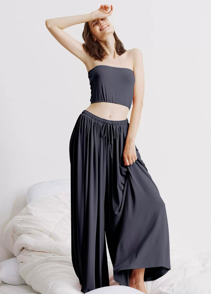 Woman Casual Wide Leg Pants Room Wear CST008