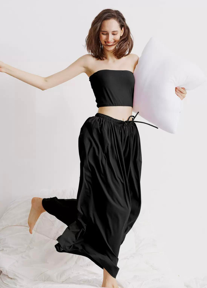 Woman Casual Wide Leg Pants Room Wear CST008