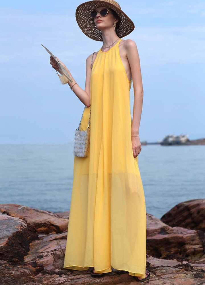 ワンピース BOSS Woman Dress Yellow 50537919 736 BOSS Woman Dress Yellow 50537919 736 (Hugo Boss/ワンピース