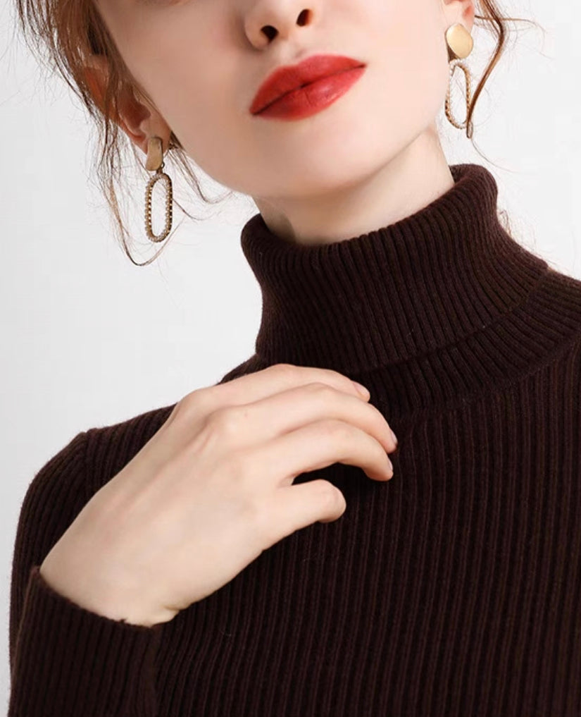 Women Elegant High Neck Tops【CWT006】