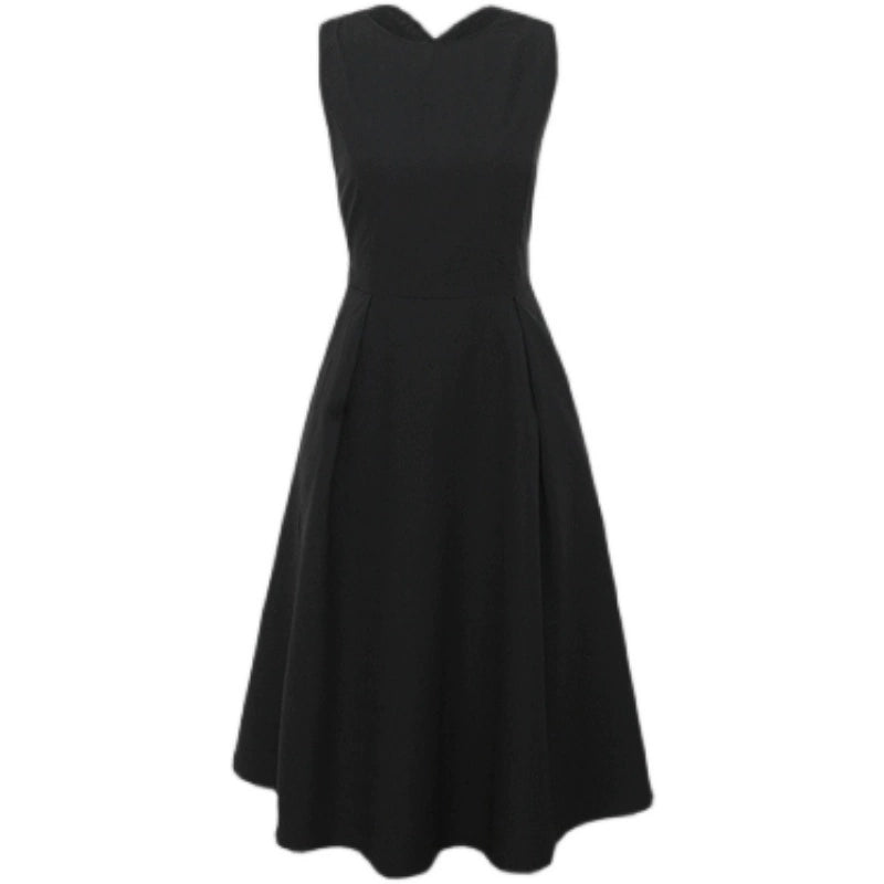 WOMEN BLACK FORMAL PARTY DRESS【CDR010】