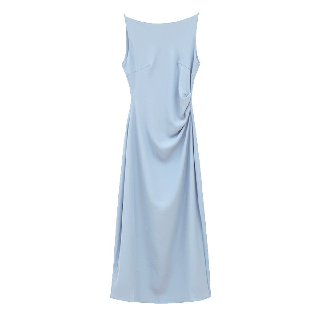 Woman No Sleeve Retro Dress CDR018