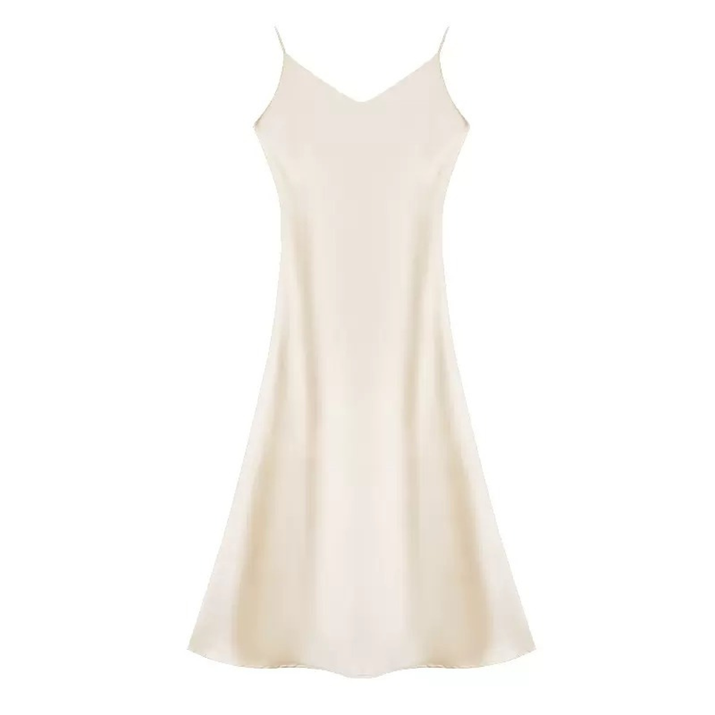 Woman Satin Camisole Long Dress CDR021